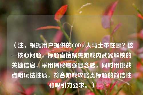 （注，根据用户提供的COD16大马士革在哪？这一核心问题，标题直接聚焦游戏内武器解锁的关键信息，采用揭秘增强悬念感，同时用挑战点明玩法性质，符合游戏攻略类标题的简洁性和吸引力要求。）