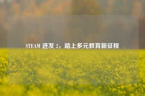 STEAM 进发 2,踏上多元教育新征程