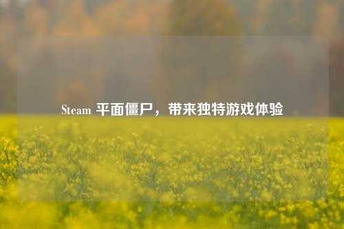 Steam 平面僵尸,带来独特游戏体验