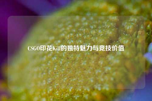 CSGO印花Kill的独特魅力与竞技价值