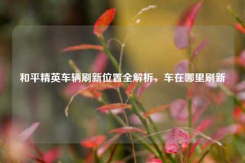 和平精英车辆刷新位置全解析,车在哪里刷新