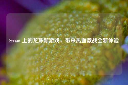 Steam 上的龙珠新游戏,带来热血激战全新体验