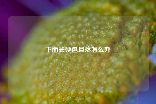 下面长硬包且疼怎么办