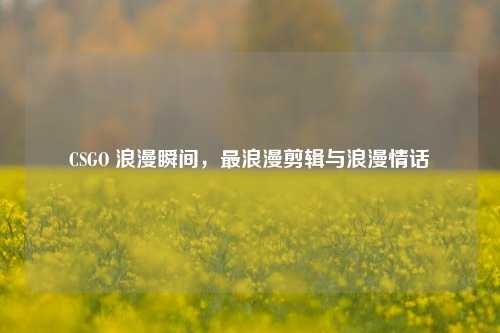 CSGO 浪漫瞬间,最浪漫剪辑与浪漫情话