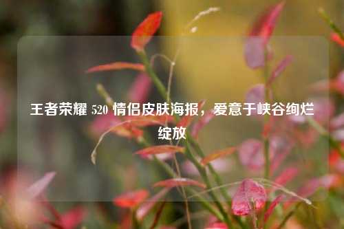 王者荣耀 520 情侣皮肤海报,爱意于峡谷绚烂绽放