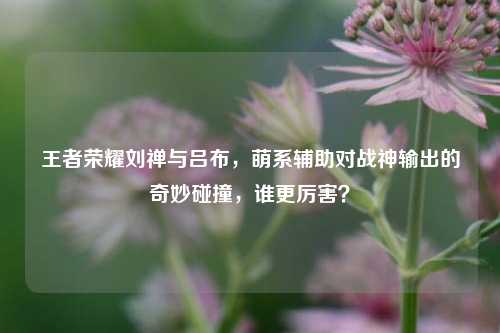 王者荣耀刘禅与吕布，萌系辅助对战神输出的奇妙碰撞，谁更厉害？