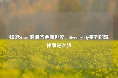 畅游Steam的液态金属世界,Mercury Hg系列的流体解谜之旅