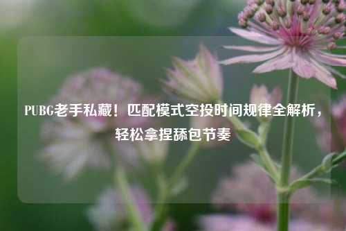 PUBG老手私藏！匹配模式空投时间规律全解析，轻松拿捏舔包节奏
