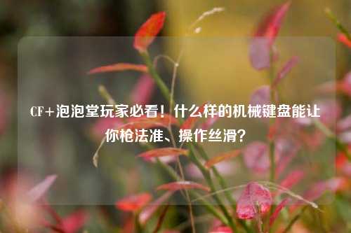 CF+泡泡堂玩家必看！什么样的机械键盘能让你枪法准、操作丝滑？
