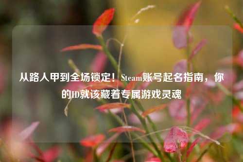 从路人甲到全场锁定!Steam账号起名指南,你的ID就该藏着专属游戏灵魂
