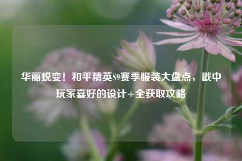 华丽蜕变!和平精英S9赛季服装大盘点,戳中玩家喜好的设计+全获取攻略