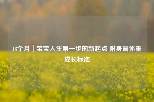 18个月|宝宝人生之一步的新起点 附身高体重成长标准