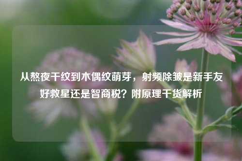 从熬夜干纹到木偶纹萌芽,射频除皱是新手友好救星还是智商税?附原理干货解析