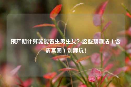预产期计算器能看生男生女?这些预测法(含清宫图)别踩坑!