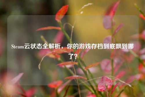 Steam云状态全解析,你的游戏存档到底飘到哪了?