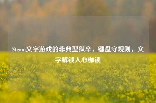 Steam文字游戏的非典型狱卒,键盘守规则,文字解锁人心枷锁