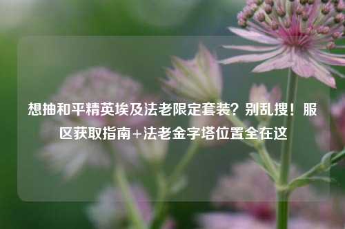 想抽和平精英埃及法老限定套装?别乱搜!服区获取指南+法老金字塔位置全在这