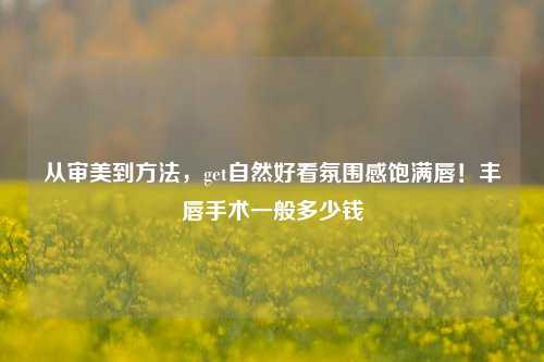从审美到 *** ，get自然好看氛围感饱满唇！丰唇手术一般多少钱