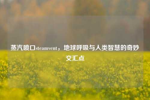 蒸汽喷口steamvent,地球呼吸与人类智慧的奇妙交汇点