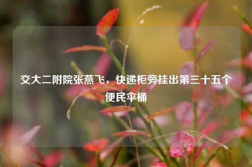 交大二附院张燕飞，快递柜旁挂出第三十五个便民伞桶