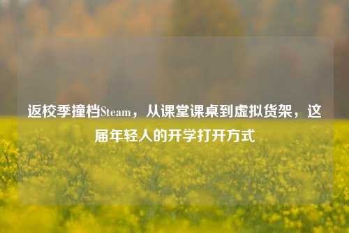 返校季撞档Steam，从课堂课桌到虚拟货架，这届年轻人的开学打开方式
