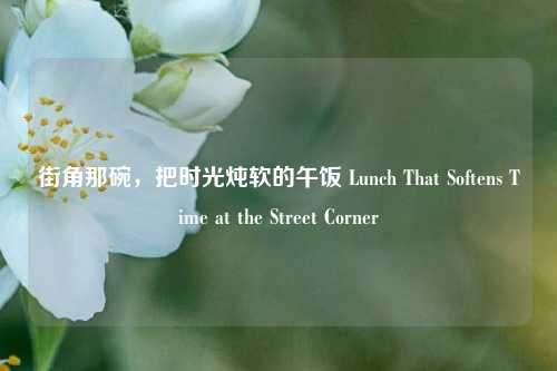 街角那碗，把时光炖软的午饭 Lunch That Softens Time at the Street Corner