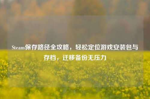 Steam保存路径全攻略,轻松定位游戏安装包与存档,迁移备份无压力