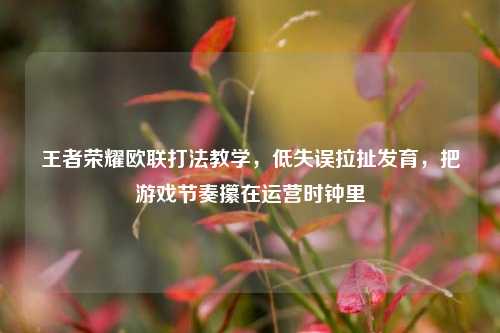 王者荣耀欧联打法教学,低失误拉扯发育,把游戏节奏攥在运营时钟里