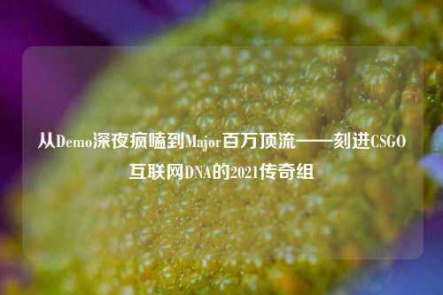 从Demo深夜疯嗑到Major百万顶流——刻进CSGO互联网DNA的2021传奇组