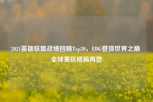 2021英雄联盟战绩回顾Top20,EDG登顶世界之巅 全球赛区格局再塑
