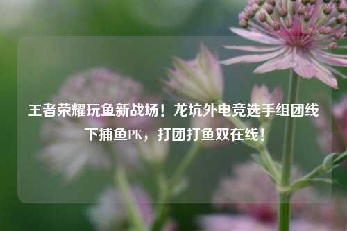 王者荣耀玩鱼新战场！龙坑外电竞选手组团线下捕鱼PK，打团打鱼双在线！