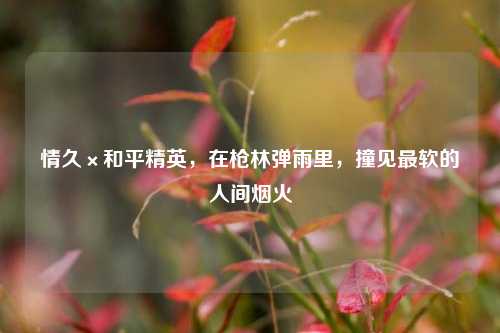 情久×和平精英，在枪林弹雨里，撞见最软的人间烟火