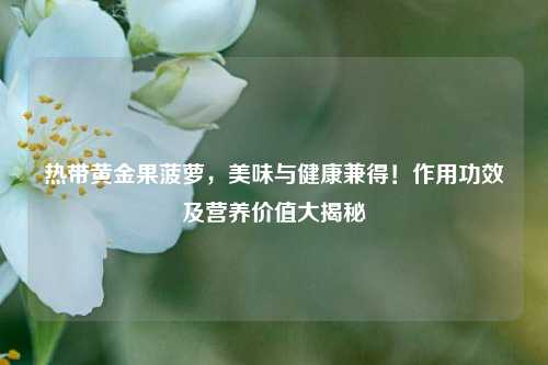 热带黄金果菠萝，美味与健康兼得！作用功效及营养价值大揭秘