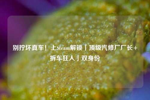 别拧坏真车!上Steam解锁「顶级汽修厂厂长+拆车狂人」双身份