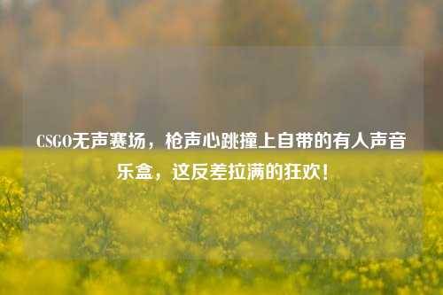 CSGO无声赛场,枪声心跳撞上自带的有人声音乐盒,这反差拉满的狂欢!