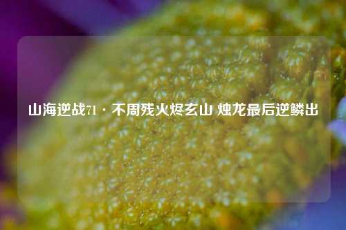 山海逆战71·不周残火烬玄山 烛龙最后逆鳞出
