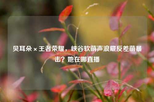 贝耳朵×王者荣耀,峡谷软萌声浪藏反差萌暴击?她在哪直播