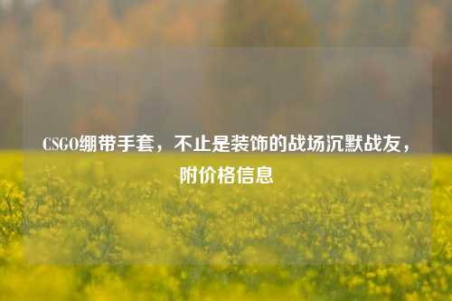 CSGO绷带手套,不止是装饰的战场沉默战友,附价格信息